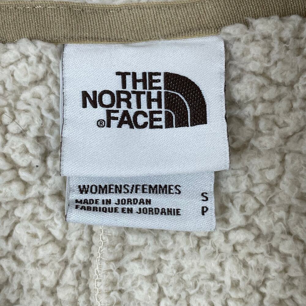 The North Face Cragmont Sherpa Fleece Jacket Womens Small Cream Full Zip Cozy - Picture 2 of 15